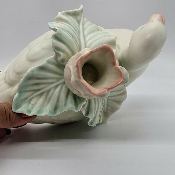 Vintage Fitz & Floyd Satin Glazed Duck Taper Candleholder Pastel Country Decor - Picture 5 of 10